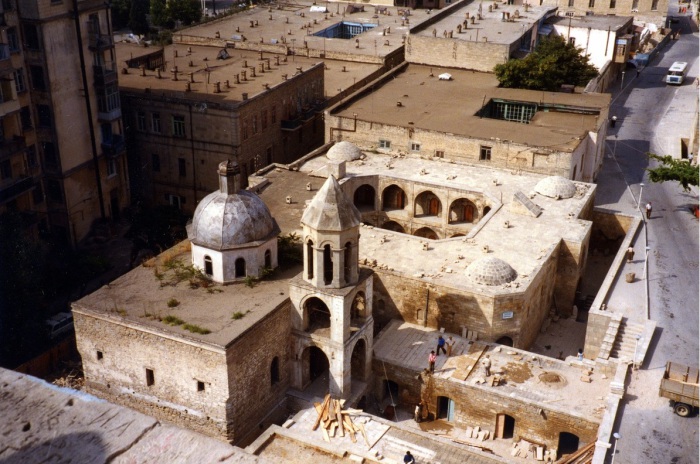 Панорама Армянской церкви Святого Григория. СССР, Баку, 1985 год.