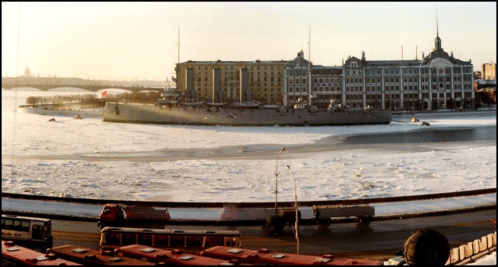 Крейсер Аврора 1-го ранга Балтийского флота типа Диана. СССР, Ленинград, 1985 год.