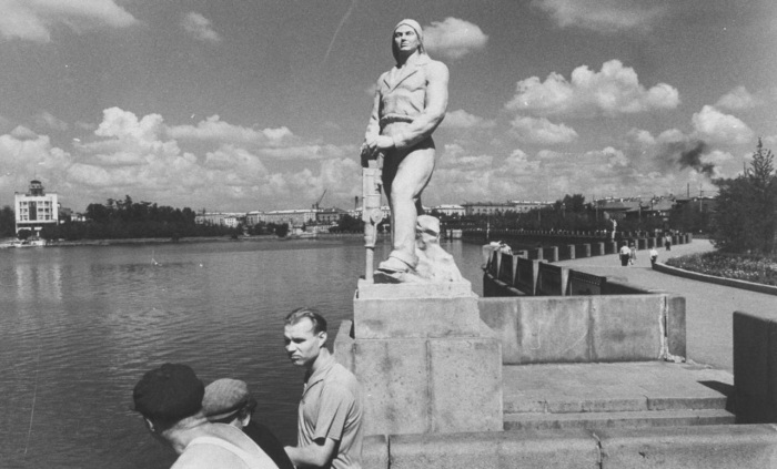 Ленинград в дни визита Ричарда Никсона. СССР, Ленинград, 1959 год.  