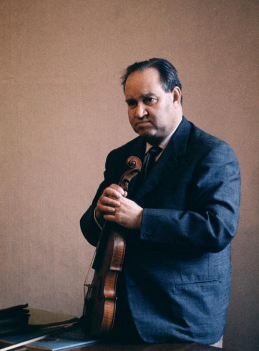 Давид Ойстрах - преподаватель в консерватории имени Чайковского. СССР, Москва, 1963 год.