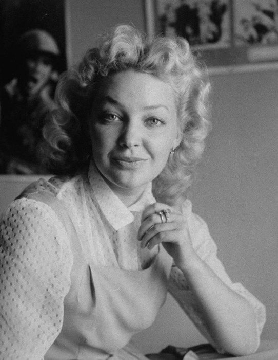 Советская кинозвезда Ирина Скобцева. СССР, Москва, 1956 год.