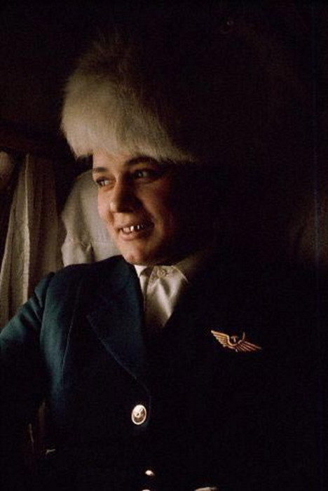 Стюардесса Тамара на рейсе Иркутск - Якутск. 