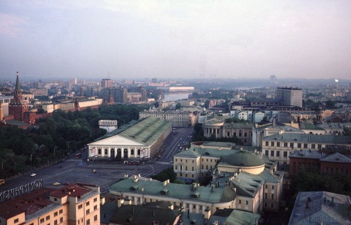 Панорама Москвы с гостиницы Интурист.