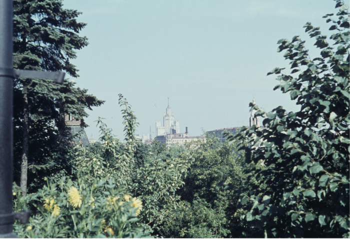 Вид на Кремль и Москву-реку. Москва, 1961 год.