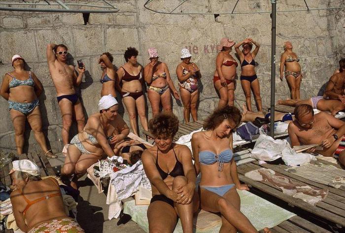  Открытие курортного сезона на Черном море. УССР, Ялта, 1988 год.