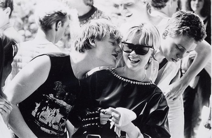 Влюблённая пара на фестивале в Лохеме, 1984 год.