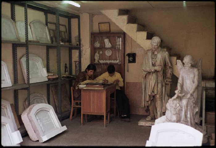 Изготовление памятников и скульптур. Перу, Лима, 1974 год.