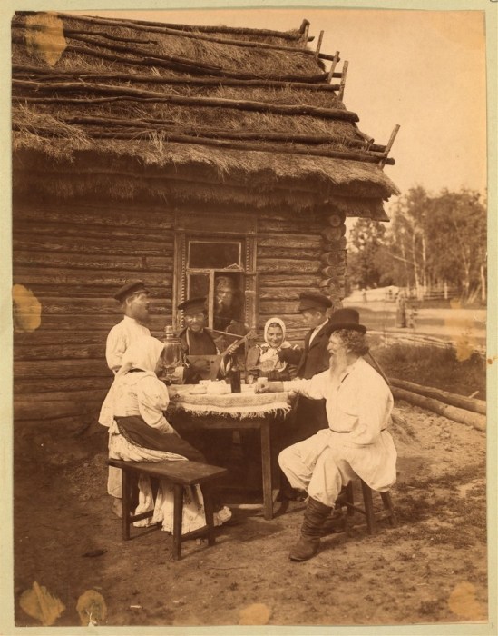 Отдых на природе. Россия, Богородский уезд, Тульская губерния, 1870-е годы. 