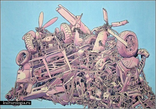 «Аварии» - серия картин Скотта Теплина (Scott Teplin)