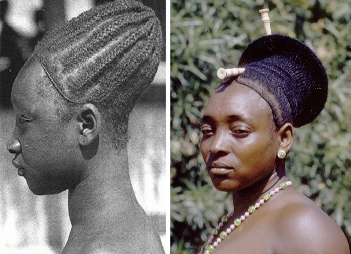 Вытянутые головы женщин мангбету. Конго. | Фото: tomboybklyn.com.
