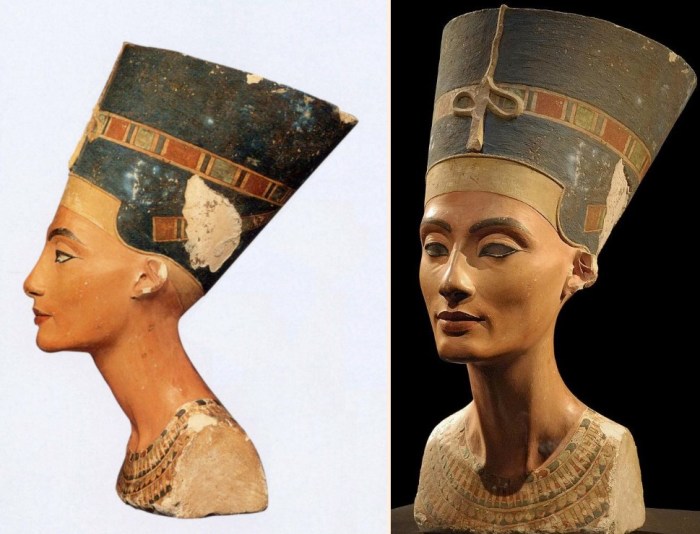 Глава Нефертити. Примерно 1450-1310 до н. э. / Фото: www.spiritualpilgrim.net