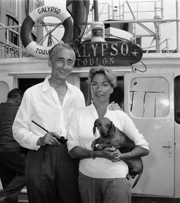 Жак-Ив и Симона Кусто, 1959 год. / Фото: www.madame.lefigaro.fr