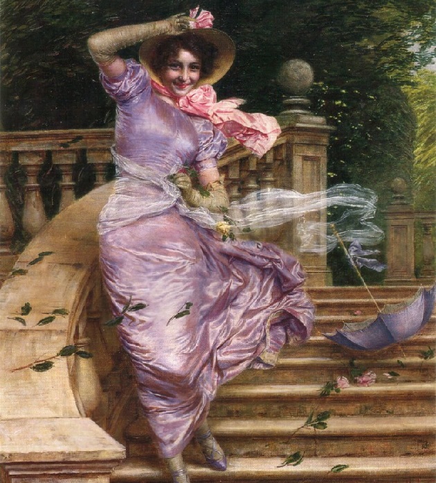 Беллей Гаэтано «Порыв ветра», (1902 год). Частное собрание. Художник: Беллей Гаэтано.