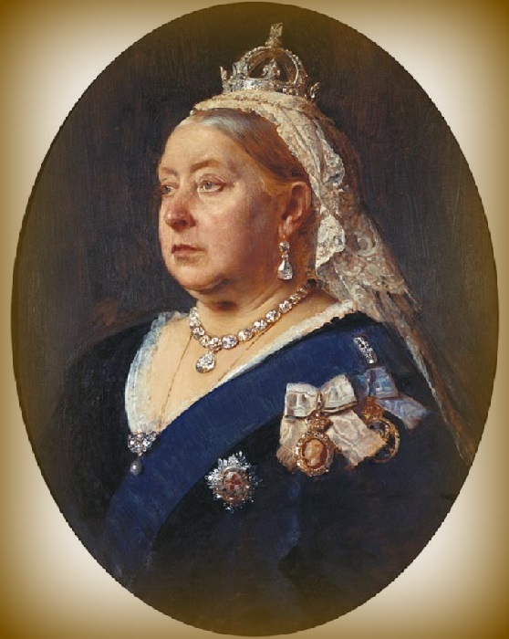 Королева Великобритании Виктория (1819-1901). Дата написания портрета 1890 год. Художник: Генрих фон Ангели. 