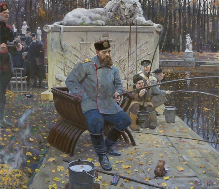 Когда Русский Царь удит рыбу, Европа ждёт. Автор: Павел Рыженко.