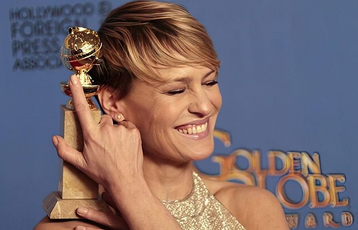 Американская актриса Робин Райт удостоена премии «Золотой глобус» за актерскую работу в сериале «Карточный домик».