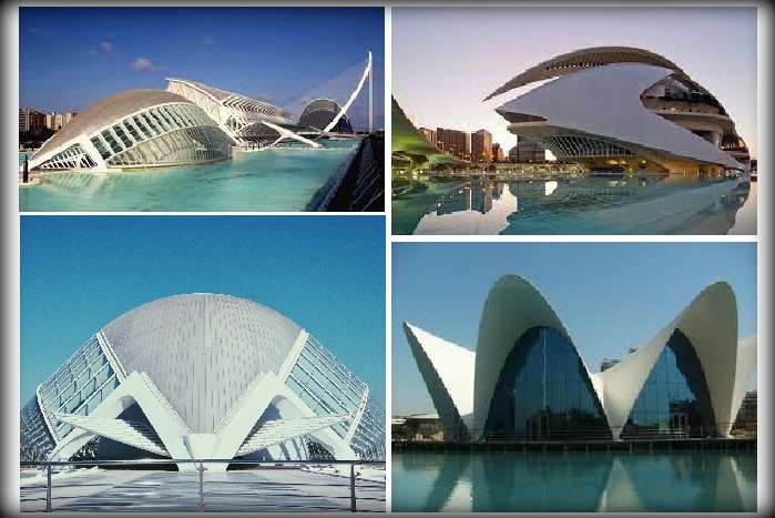 Город искусств и наук в Валенсии. Испания. Архитектор: Santiago Calatrava.