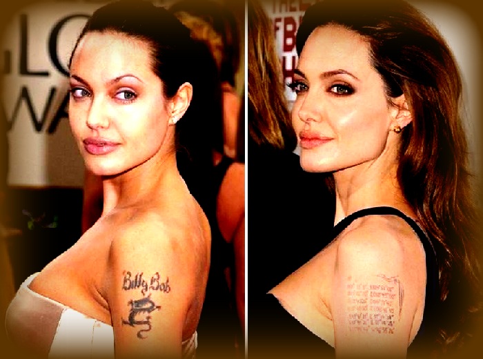 Тату Анджелины Джоли значение | + фото татуировок | Идеи 