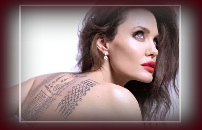 Анджелина Джоли и ее новая татуировка
