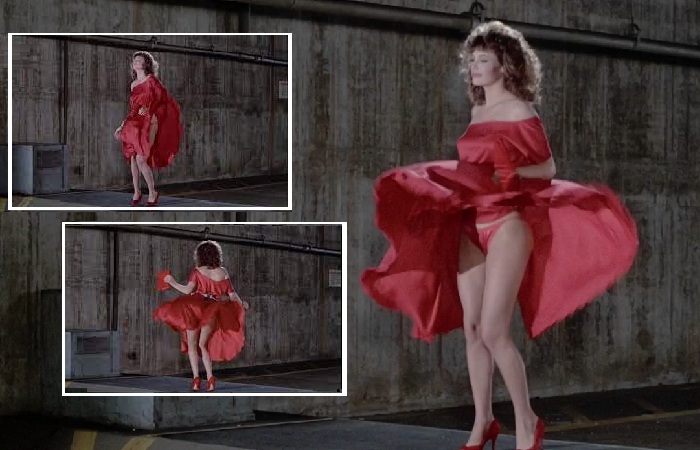 Танец главной героини, одетой в красное платье, на вентиляционном люке принес начинающей актрисе ошеломительную известность.