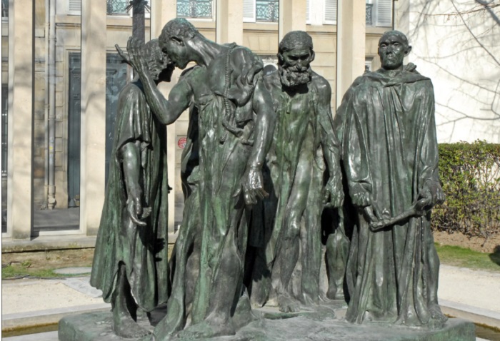 Памятник «Граждане Кале» (1845). Скульптор: Огюст Роден. | Фото: livejournal.com.
