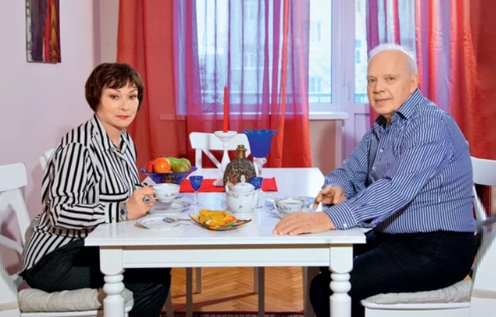 Александр Потапов с супругой Натальей Кашиной.