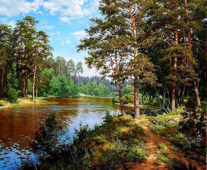  Русский пейзаж от Сергея Басова.