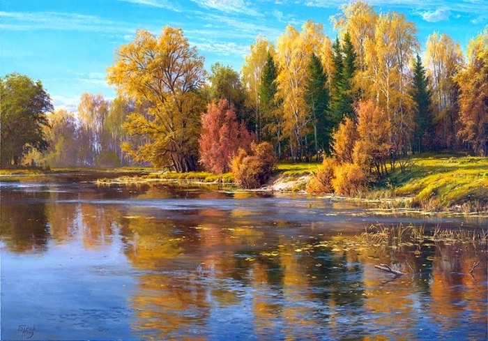  Русский пейзаж от Сергея Басова.