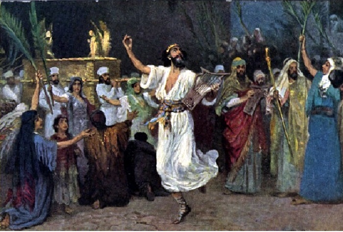 Давид танцует перед Ковчегом Завета. Автор: Ф.Лейтон.