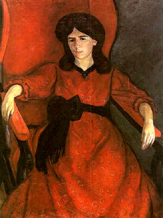 «Лиза в кресле. Портрет жены художника». (1910 г.). Автор: Роберт Рафаилович Фальк. 