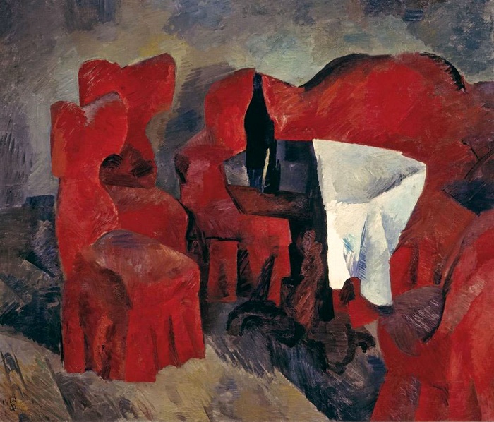 «Красная мебель». (1920г.). Автор: Роберт Рафаилович Фальк.