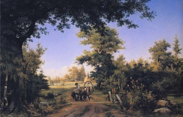  «Вид в окрестностях Петербурга». 1856 год. Автор: Иван Шишкин.
