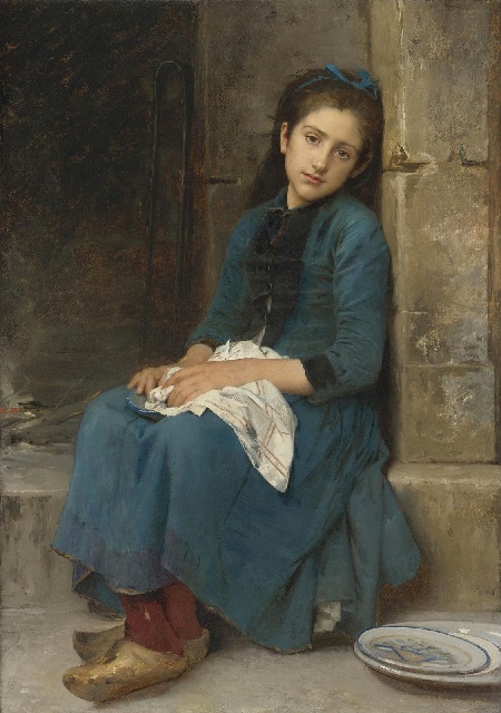 Задумчивая девушка (Невинность) (Pensive Girl (Innocence)).(1904). Автор: Leon Bazile Perrault.