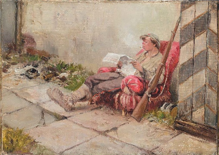 На посту. (1918).  Автор: Иван Владимиров.