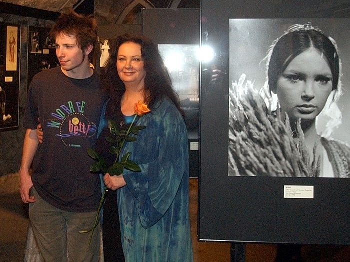 Анна Дымна с сыном Михалом.