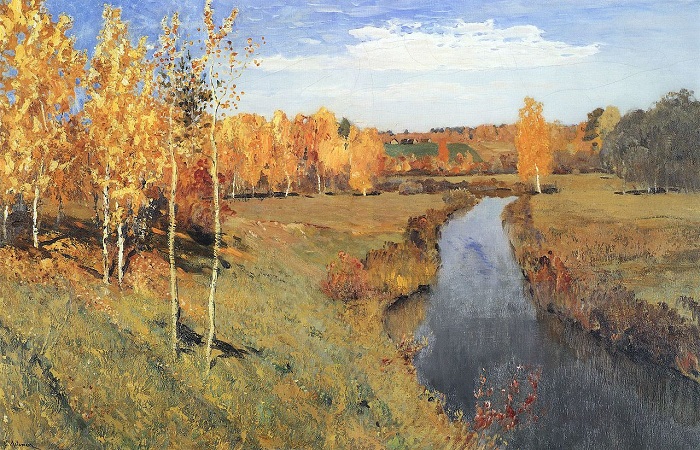 Золотая осень. (1895). Автор: Исаак Левитан.