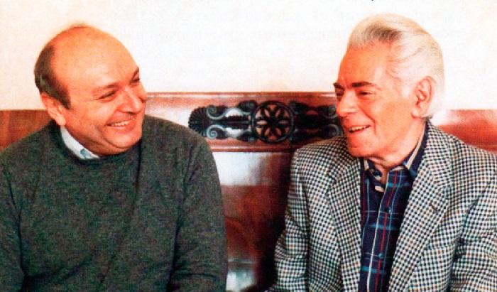 Михаил Жванецкий с Аркадием Райкиным.