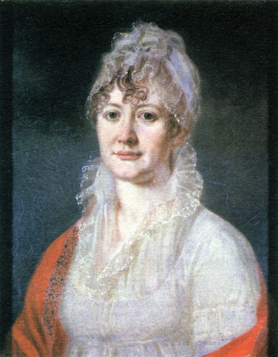 Елизавета Алексеевна Арсеньева, бабушка М. Ю. Лермонтова. Неизвестный художник.
