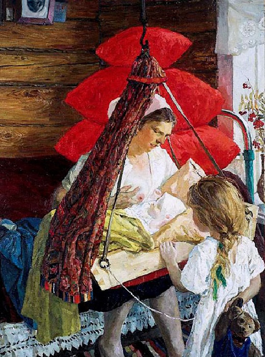 «Мама». (1964 год). Третьяковская галерея. Автор: А.А.Пластов.