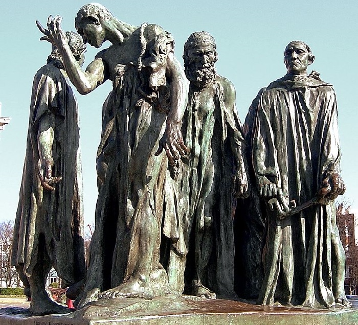 «Граждане Кале». Скульптор: Огюст Роден. | Фото: wikipedia.org.
