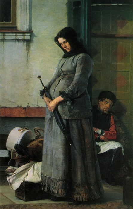 «Выгнали». (1883 год). Автор: Н. Ярошенко.