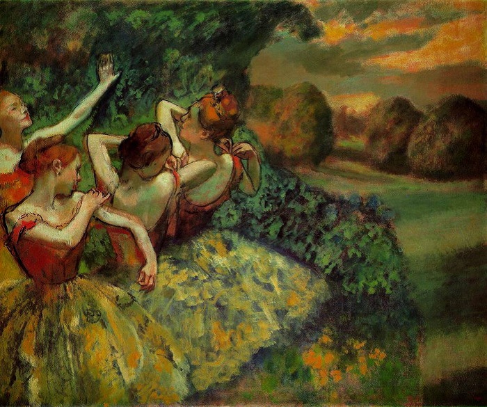 Пастельная живопись Эдгара Дега из цикла «Танцовщицы».