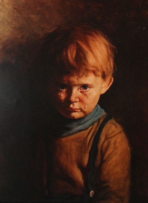 «Плачущий мальчик». Автор: Джованни Браголин.