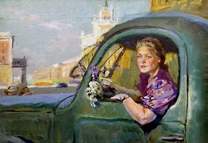  «Женщина за рулем». Автор: Поляков Валентин. 