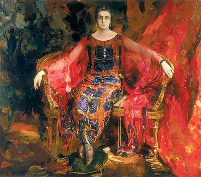 Портрет Александры Балашовой. (1924 год). Автор: Ф.Малявин.
