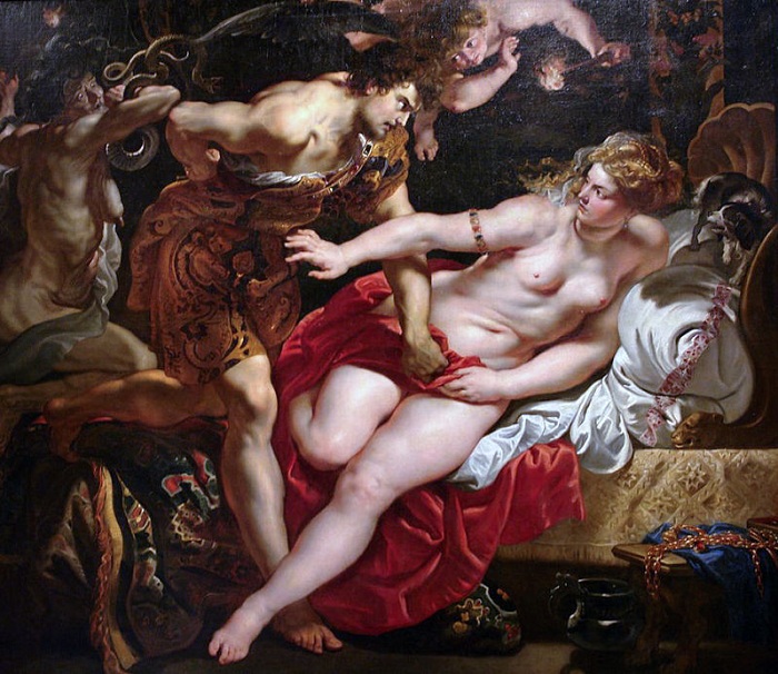 Tarquinius and Lucretia - Рубенс- 1610 
