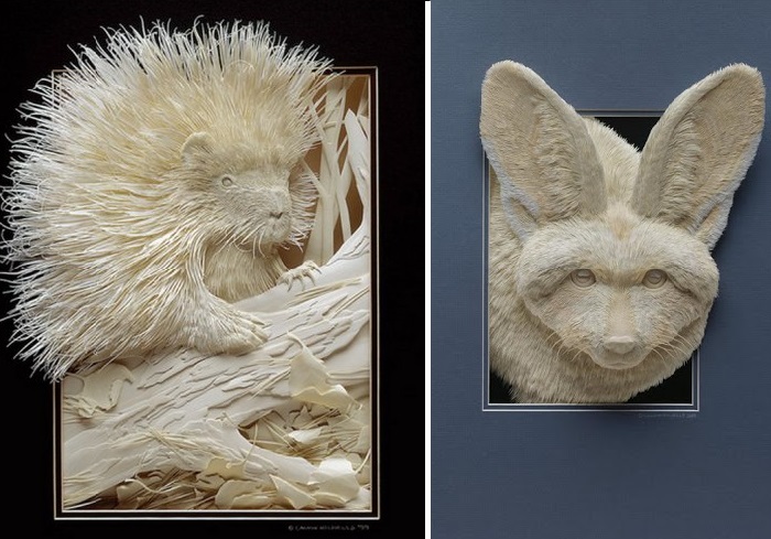 3D скульптуры из бумаги от канадского скульптора Келвина Николлса.