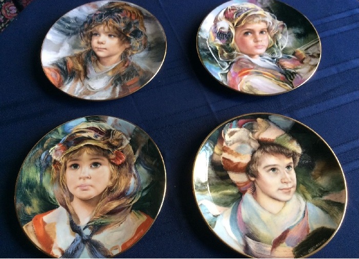 Романтические портреты детей на декоративных тарелках английской фарфоровой компании Royal Doulton. |Фото: pinterest.com
