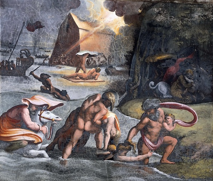  «Всемирный потоп». фреска Музеи Ватикана. Ватикан. Автор: Рафаэль Санти. 