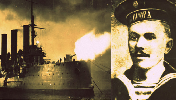  24 октября 1917-го в 21.40 Петроград содрогнулся от грохота шестидюймовой пушки. / Евдоким Огнев.
